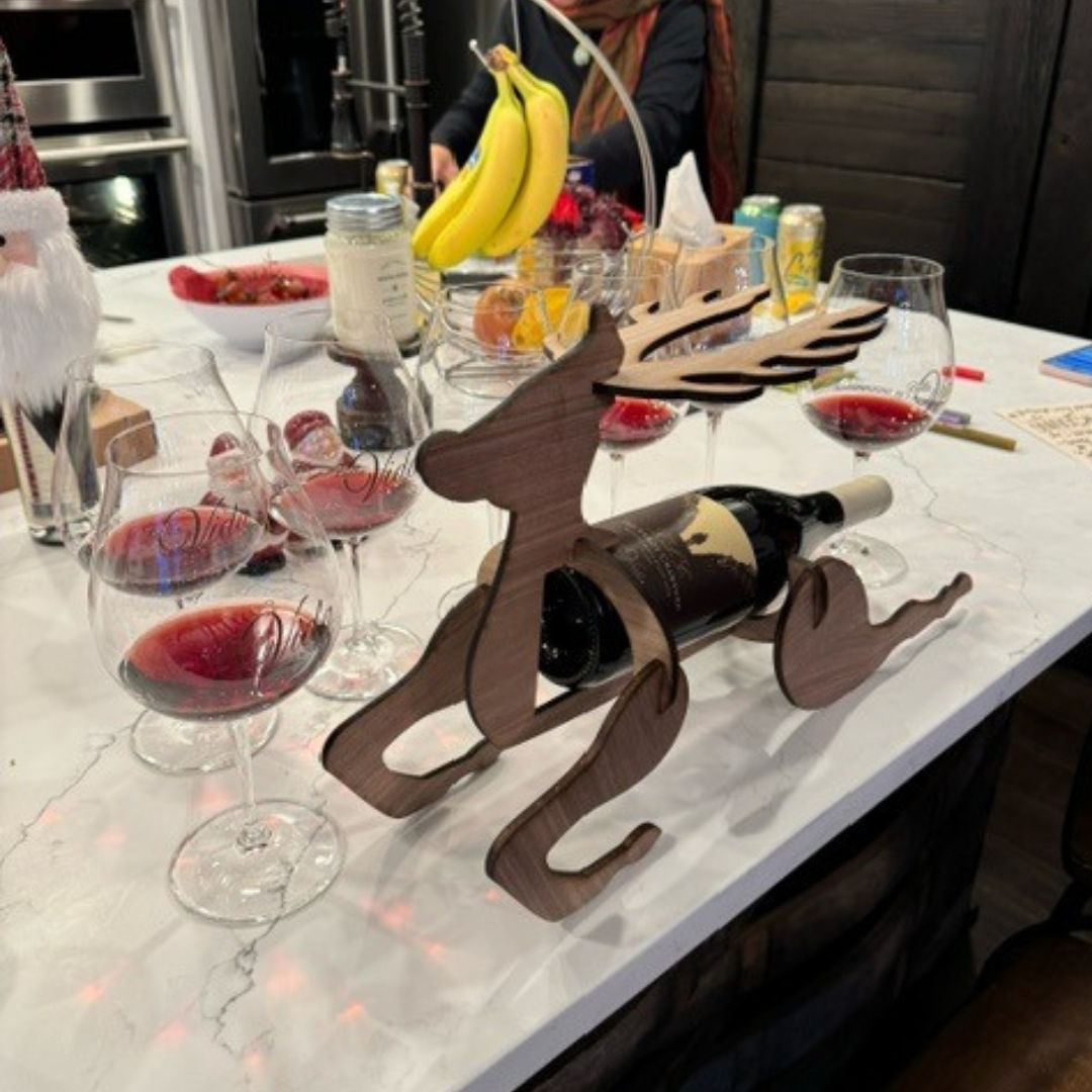 NHS Holiday Wine Holder