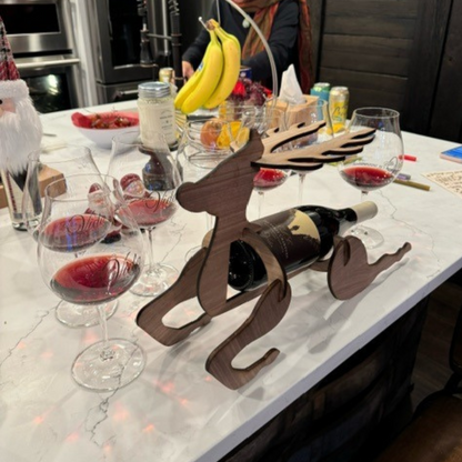 NHS Holiday Wine Holder